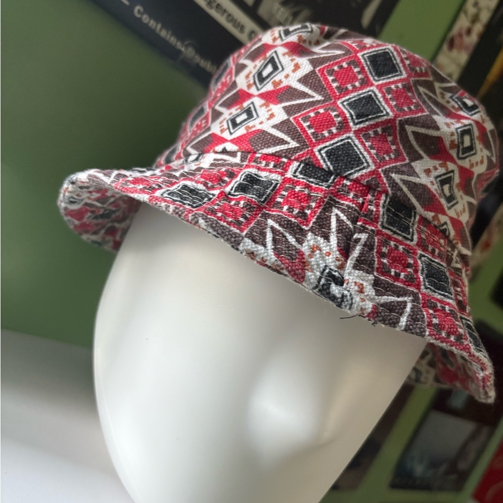 Geometric Patterned Kids Bucket Hat